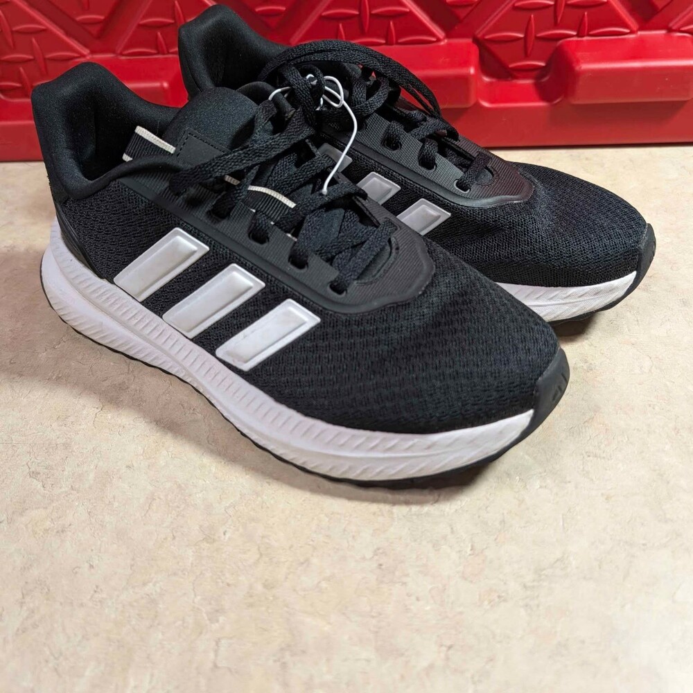 Adidas Cloudfoam Comfort Black & White Running Shoes - Women's Size 7